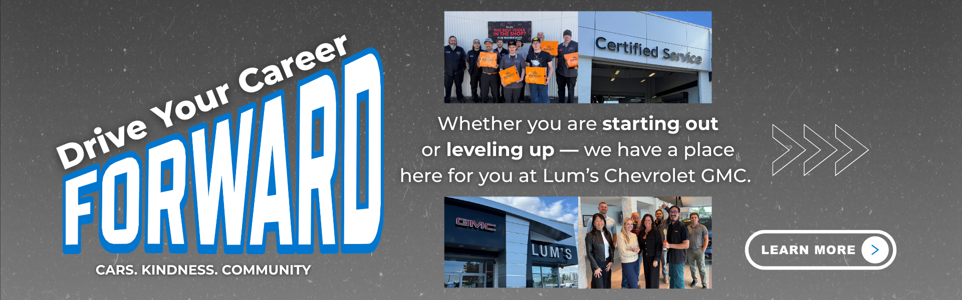Work at Lum’s Chevrolet GMC!
